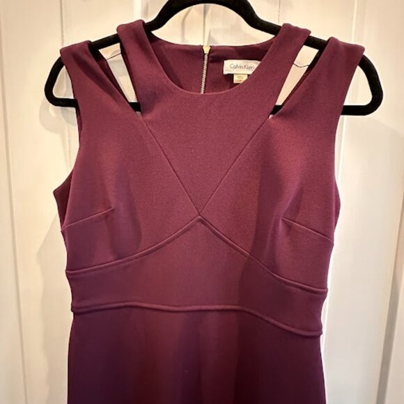 Calvin Klein Plum Sheath Dress - Picture 5 of 5